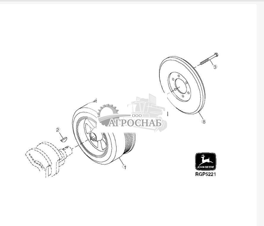 CRANKSHAFT PULLEY AND DAMPER 